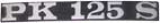 ART 6123 targhetta PK 125 S
